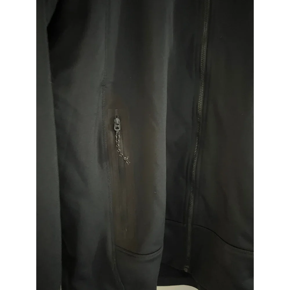 Eddie‎ Bauer Southwest Jacket Mens Large Full Zip Softshell Micro Fleece Black